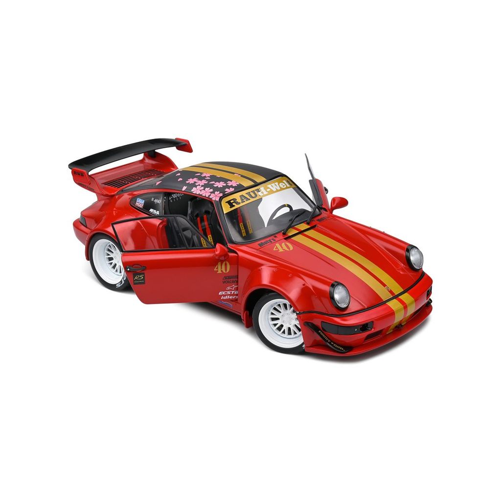 Porsche 911 964 RWB Rauh Welt 2021 red saduka 1:18 Solido