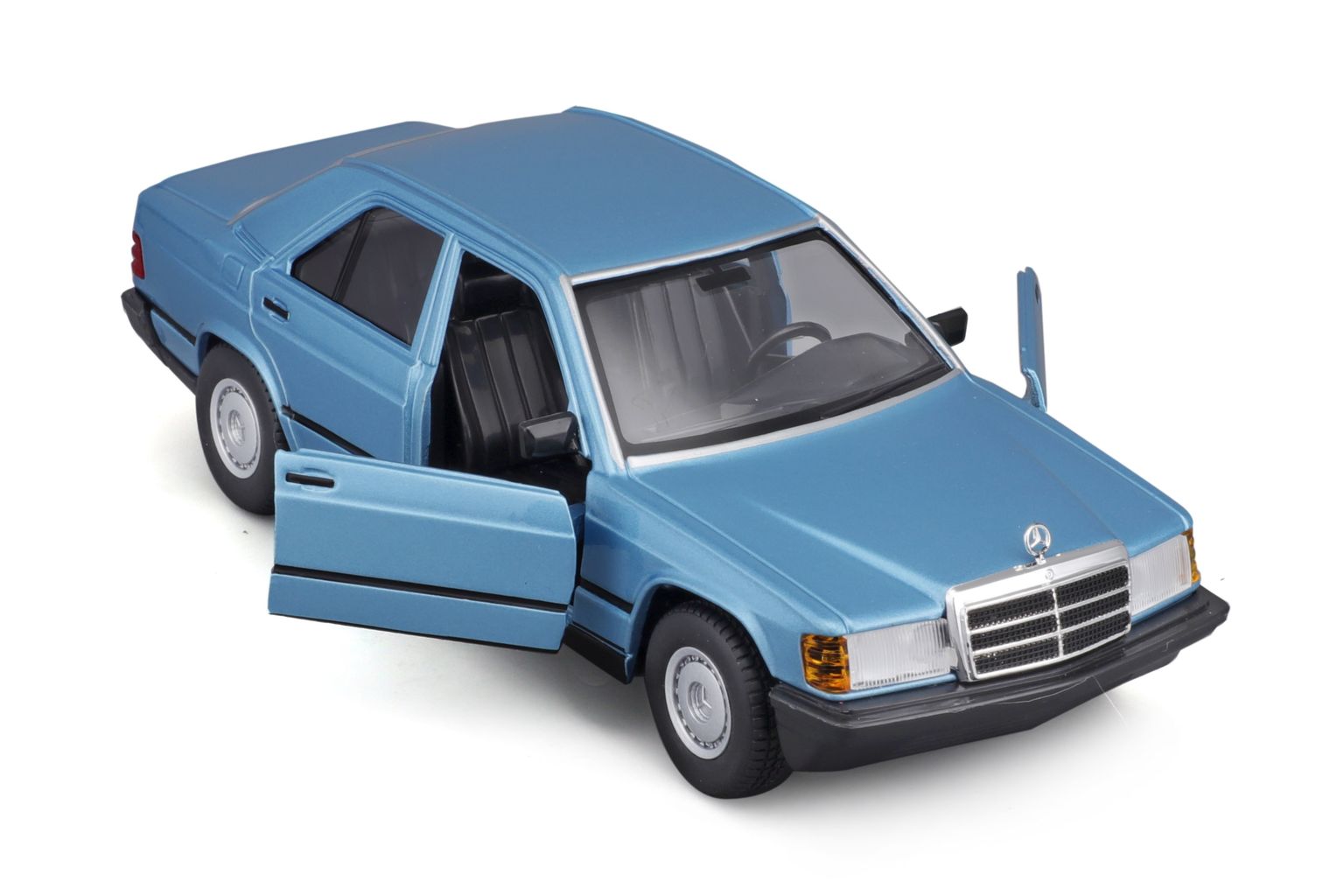 Mercedes-Benz 190 E 2.6 (W201) blue 1987 1:24 Bburago