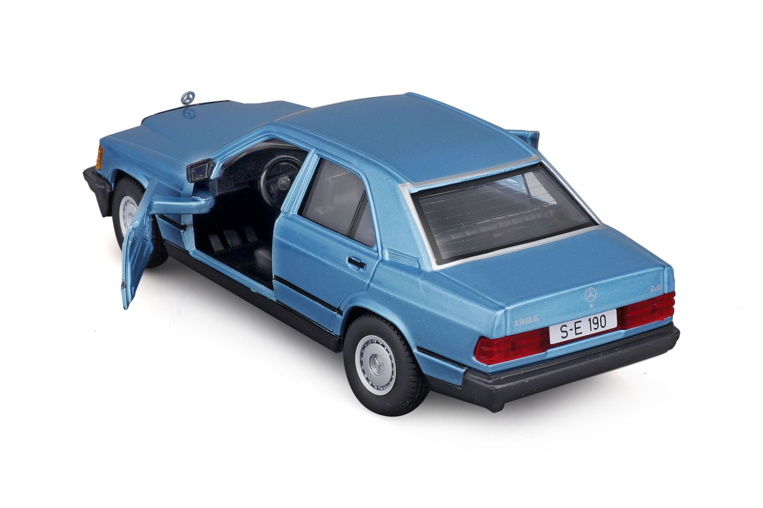 Mercedes-Benz 190 E 2.6 (W201) blue 1987 1:24 Bburago