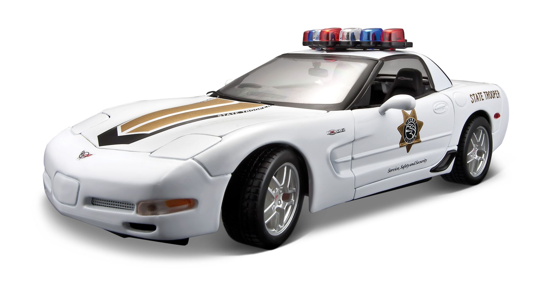Chevrolet Corvette Z06 2001 Police 1:18 Maisto