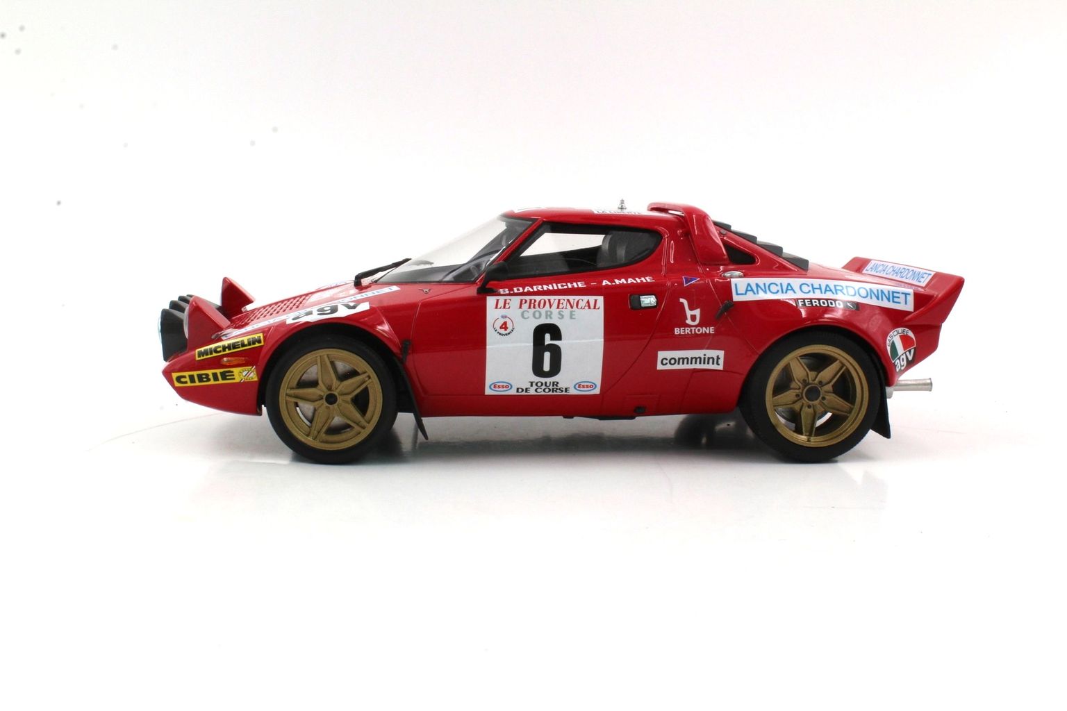 Lancia Stratos HF Chardonnet #6 Darniche/ Mahe Winner Rally Tour de Corse 1975 1:18 Top Marques Collectibles