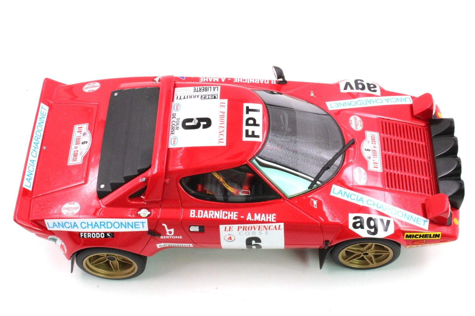 Lancia Stratos HF Chardonnet #6 Darniche/ Mahe Winner Rally Tour de Corse 1975 1:18 Top Marques Collectibles