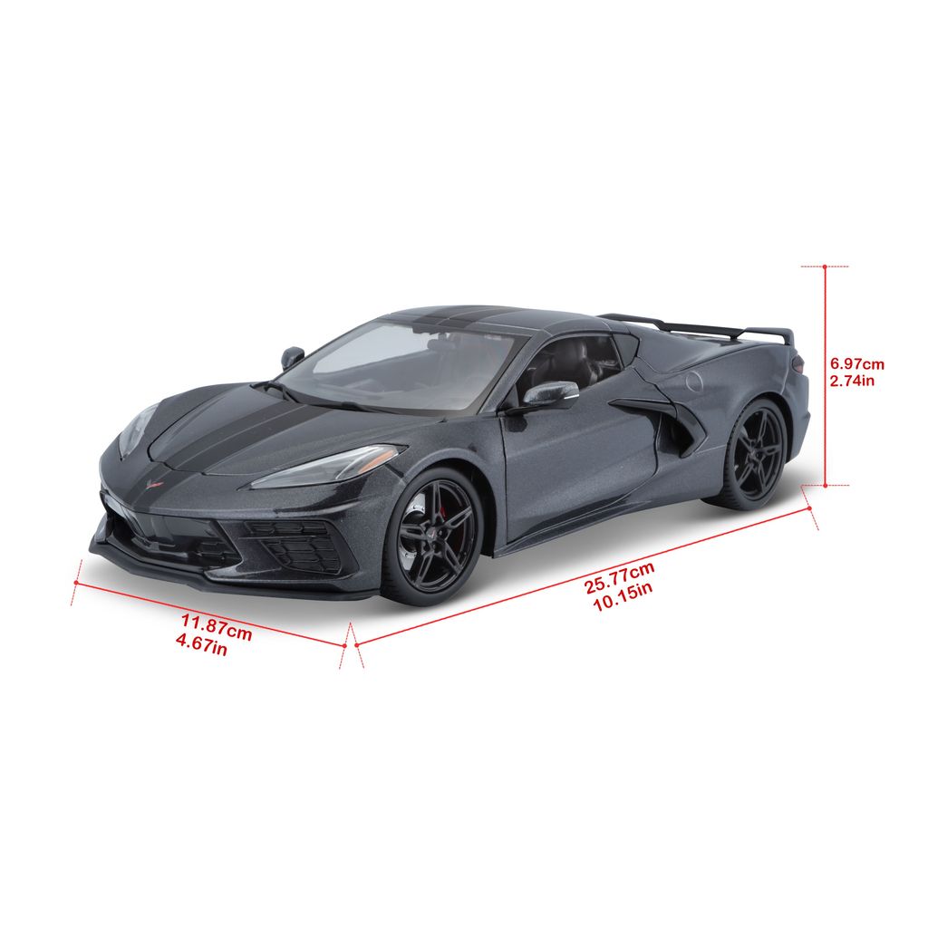 Chevrolet Corvette Stingray C8 2020 grey 1:18 Maisto
