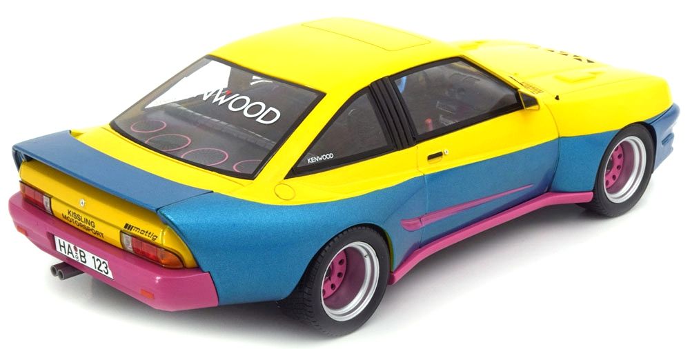 Opel Manta B Mattig 1991 blue/yellow 1:18 MCG Modelcar Group