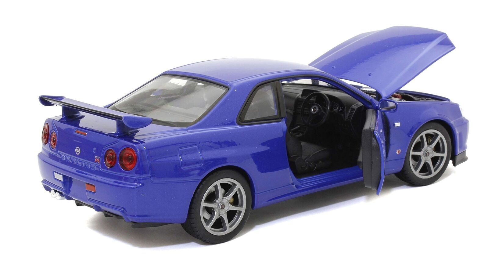 Nissan Skyline GT-R (R34) blue 1:24 Welly