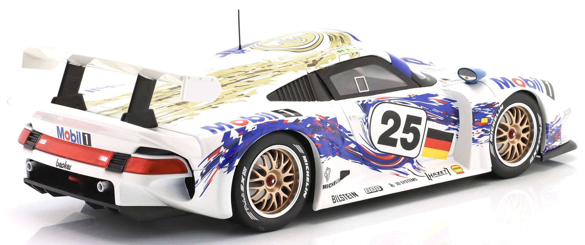 Porsche 911 GT1 #25 Stuck/Boutsen/Wollek 2nd 24H Le Mans 1996 1:18 Werk83