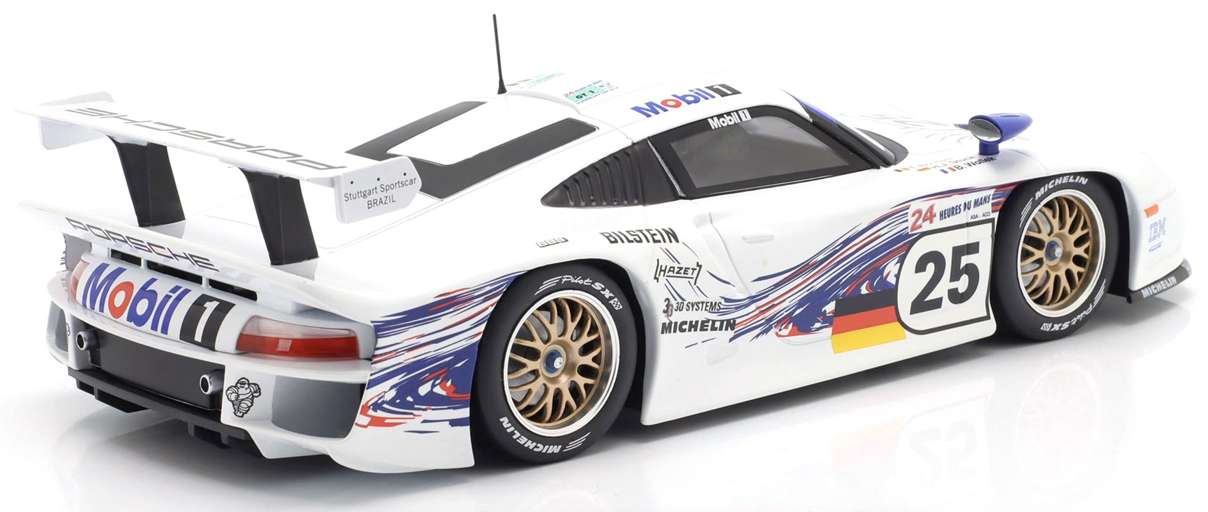 Porsche 911 GT1 #25 Stuck, Boutsen, Wollek 24h LeMans 1997 1:18 Werk83