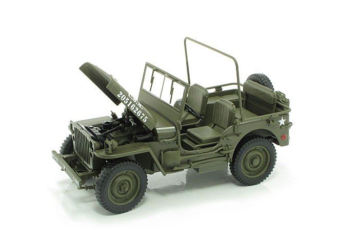 Jeep Willys US ARMY 1/4 Truck green 1:18 Welly