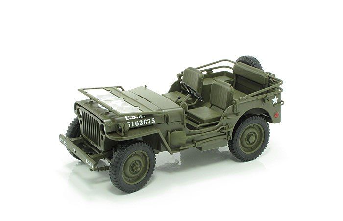 Jeep Willys US ARMY 1/4 Truck green 1:18 Welly