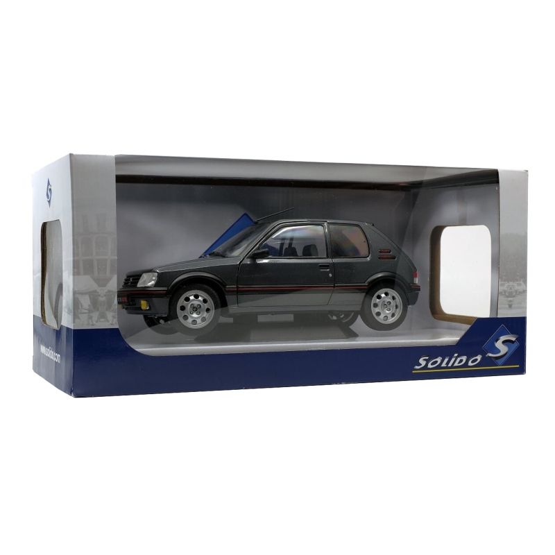 Peugeot 205 GTI Phase 2 Gris Magnum 1990 grey 1:18 Solido