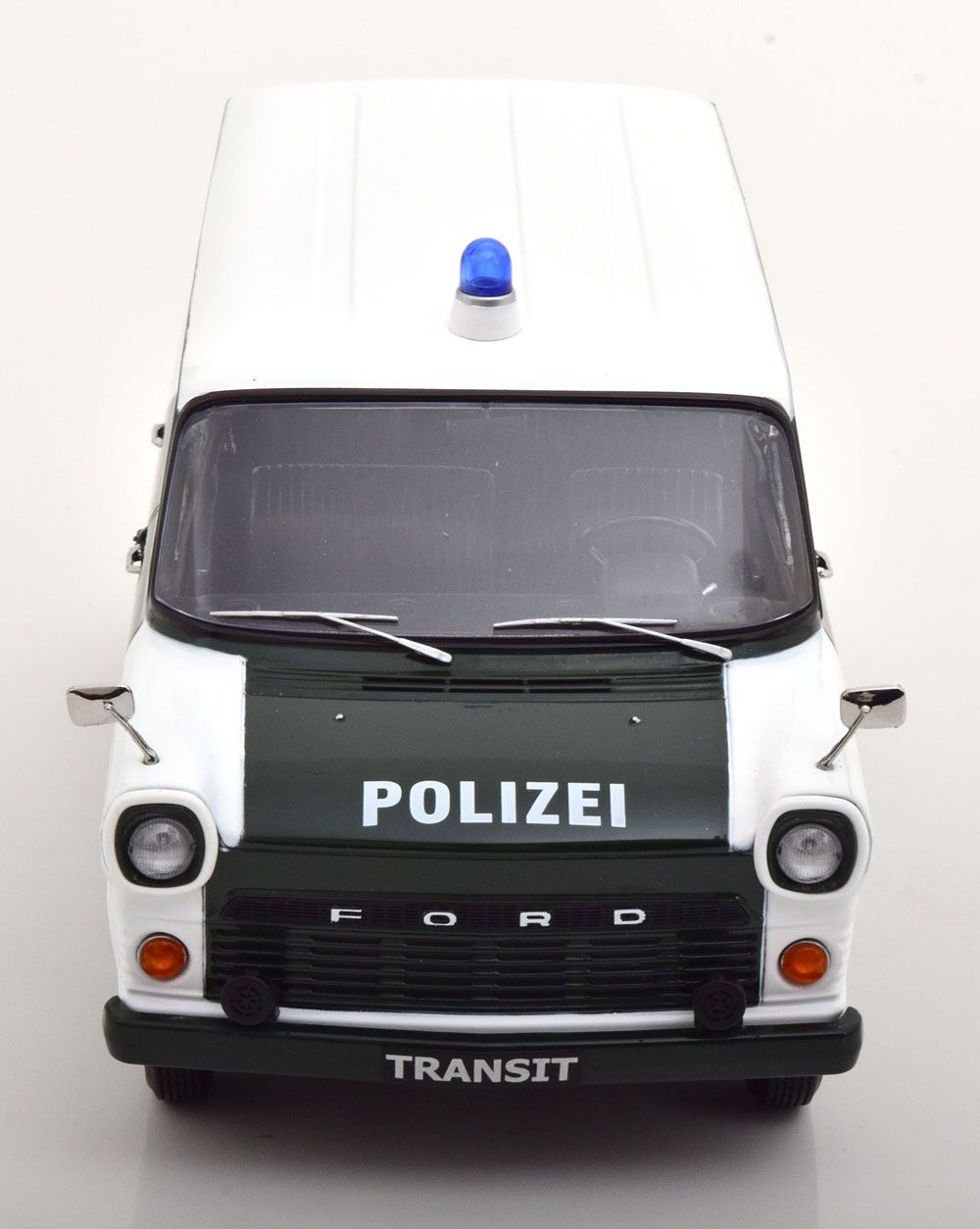 Ford Transit Bus Polizei Hamburg 1965 dark green/white 1965 red 1:18 KK Scale