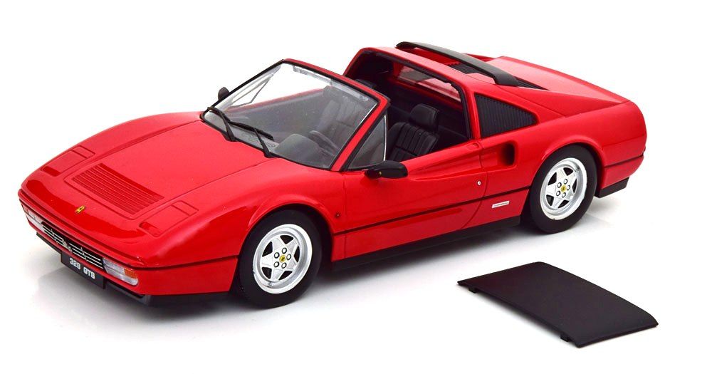 Ferrari 328 GTS Spider with Removable Hard Top 1985 red 1:18 KK Scale
