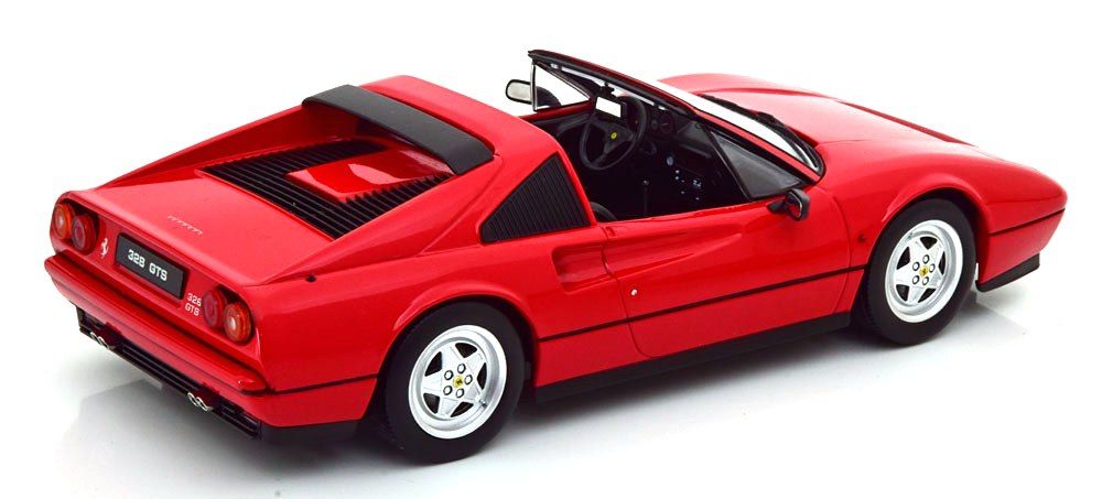 Ferrari 328 GTS Spider with Removable Hard Top 1985 red 1:18 KK Scale