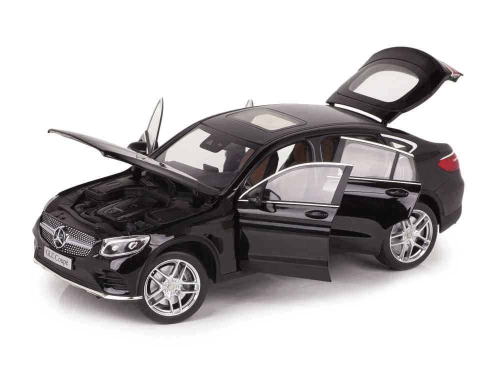 Mercedes-Benz GLC Coupe 2018 black 1:18 iScale
