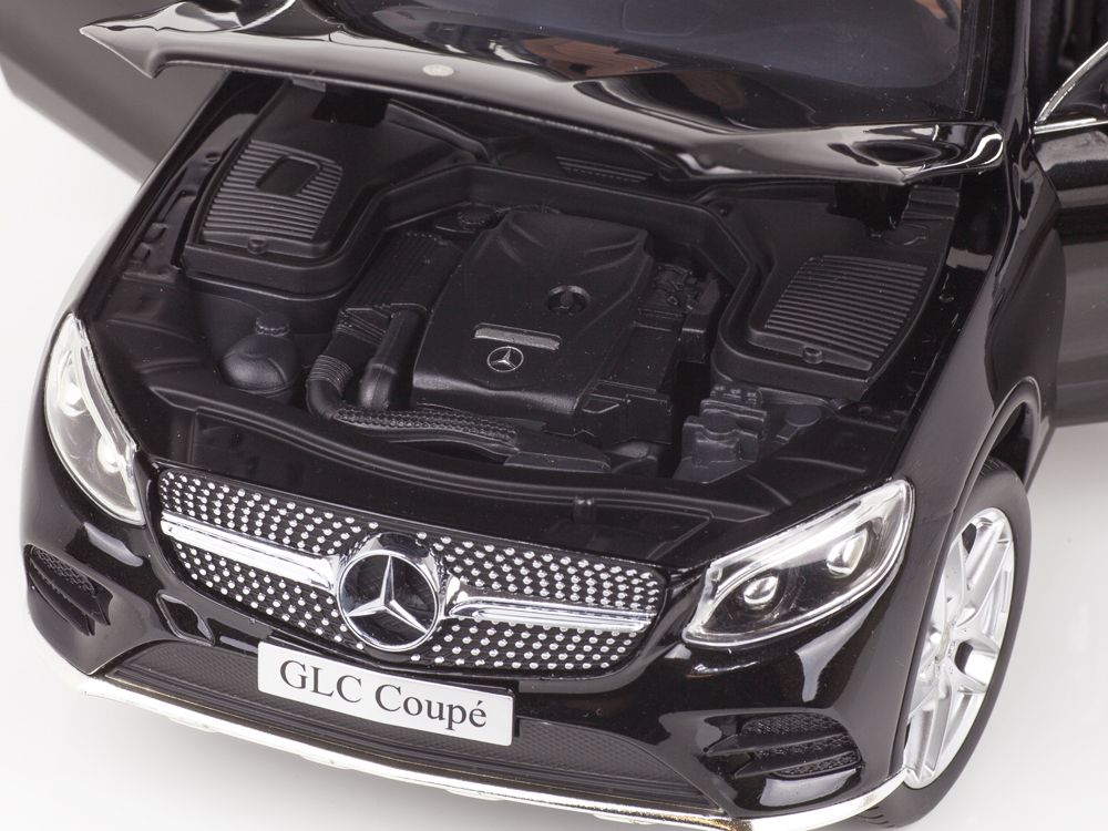 Mercedes-Benz GLC Coupe 2018 black 1:18 iScale