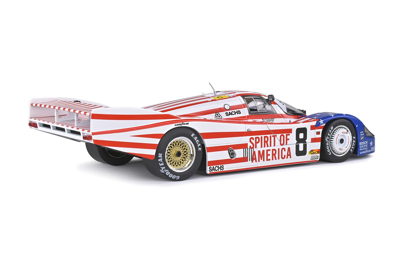 Porsche 956LH #8 Follmer/Morton/Miller 24H Le Mans 1986 1:18 Solido