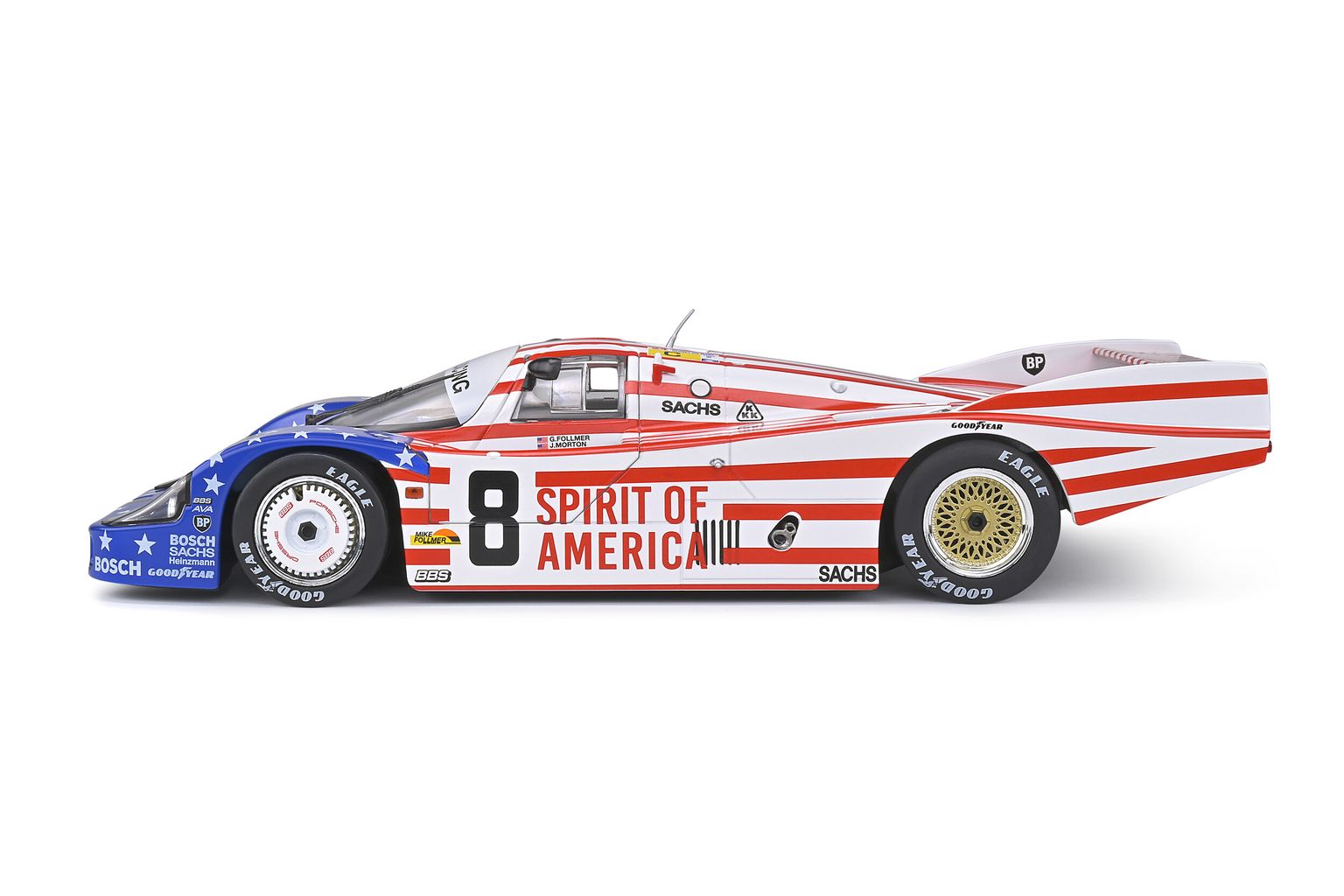 Porsche 956LH #8 Follmer/Morton/Miller 24H Le Mans 1986 1:18 Solido