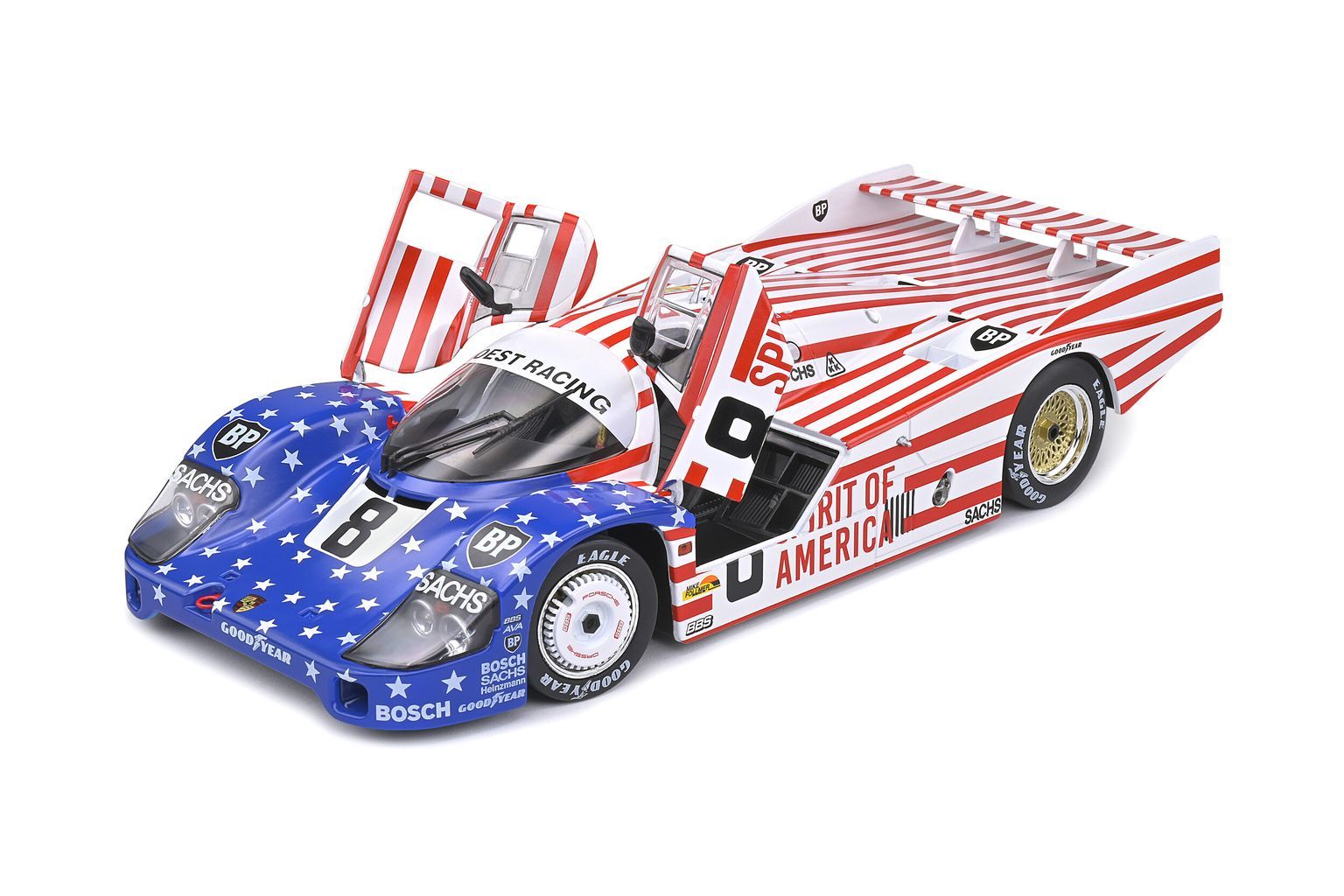 Porsche 956LH #8 Follmer/Morton/Miller 24H Le Mans 1986 1:18 Solido