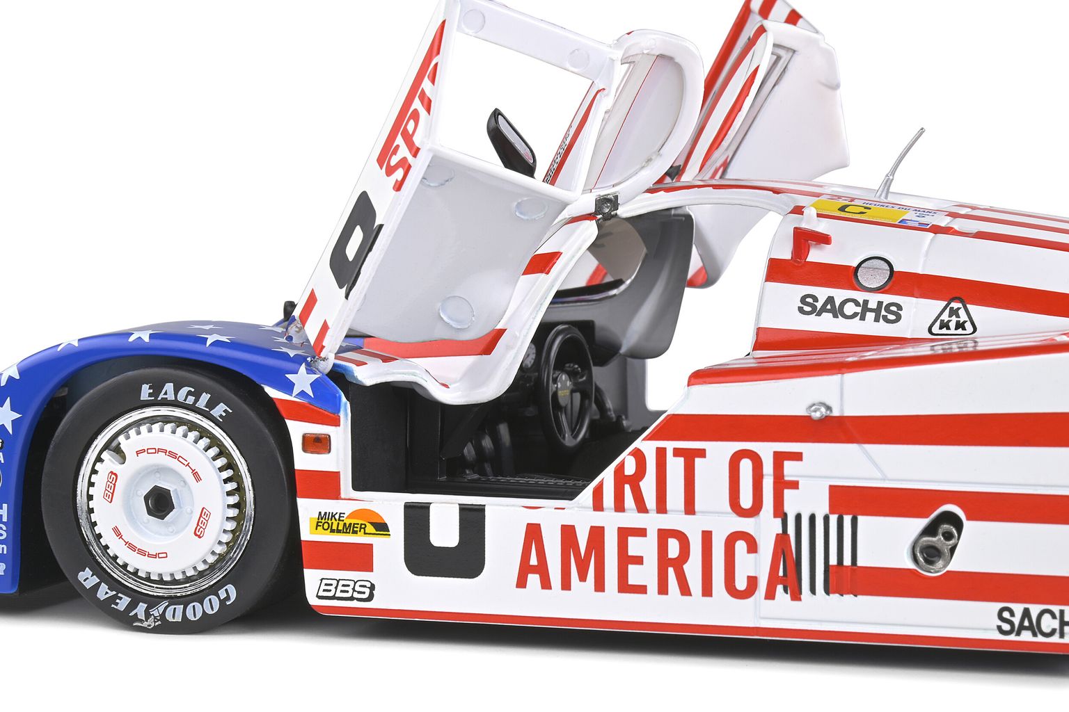 Porsche 956LH #8 Follmer/Morton/Miller 24H Le Mans 1986 1:18 Solido