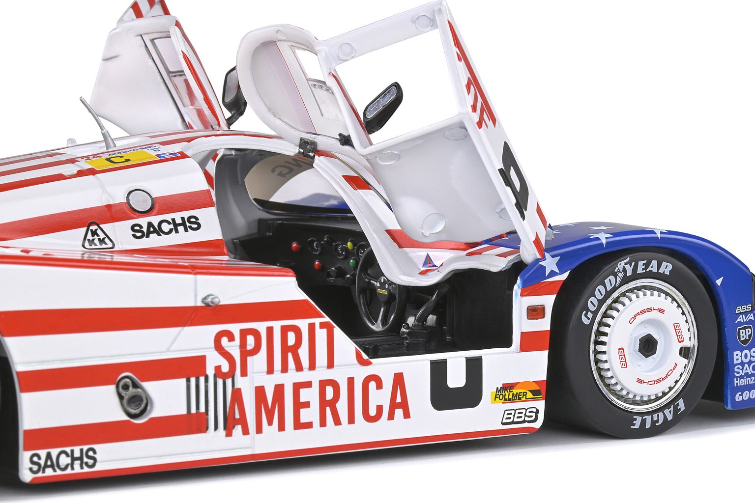 Porsche 956LH #8 Follmer/Morton/Miller 24H Le Mans 1986 1:18 Solido