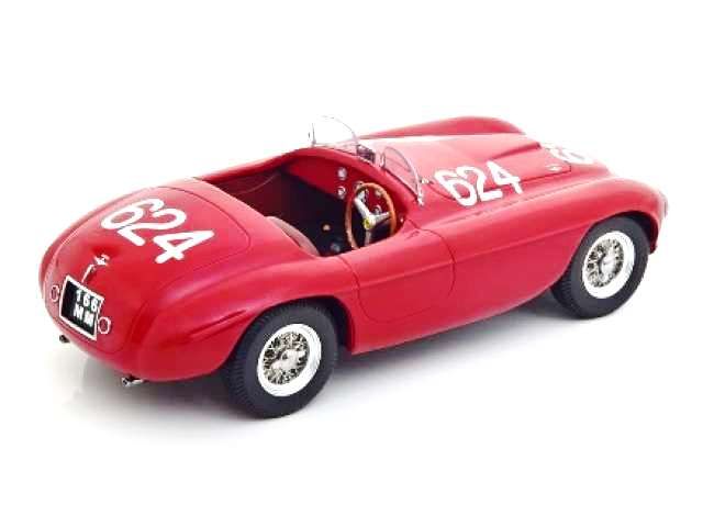 Ferrari 166MM 2.0L V12 Spider #624 Biondetti/Salani Winner Mille Miglia 1949 1:18 KK Scale
