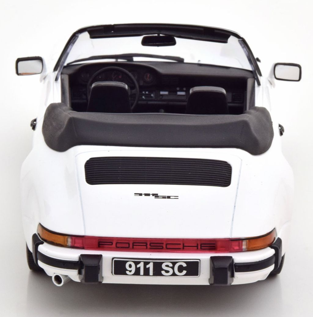 Porsche 911 SC Cabriolet 1983 with Extra Soft Top white 1:18 KK Scale