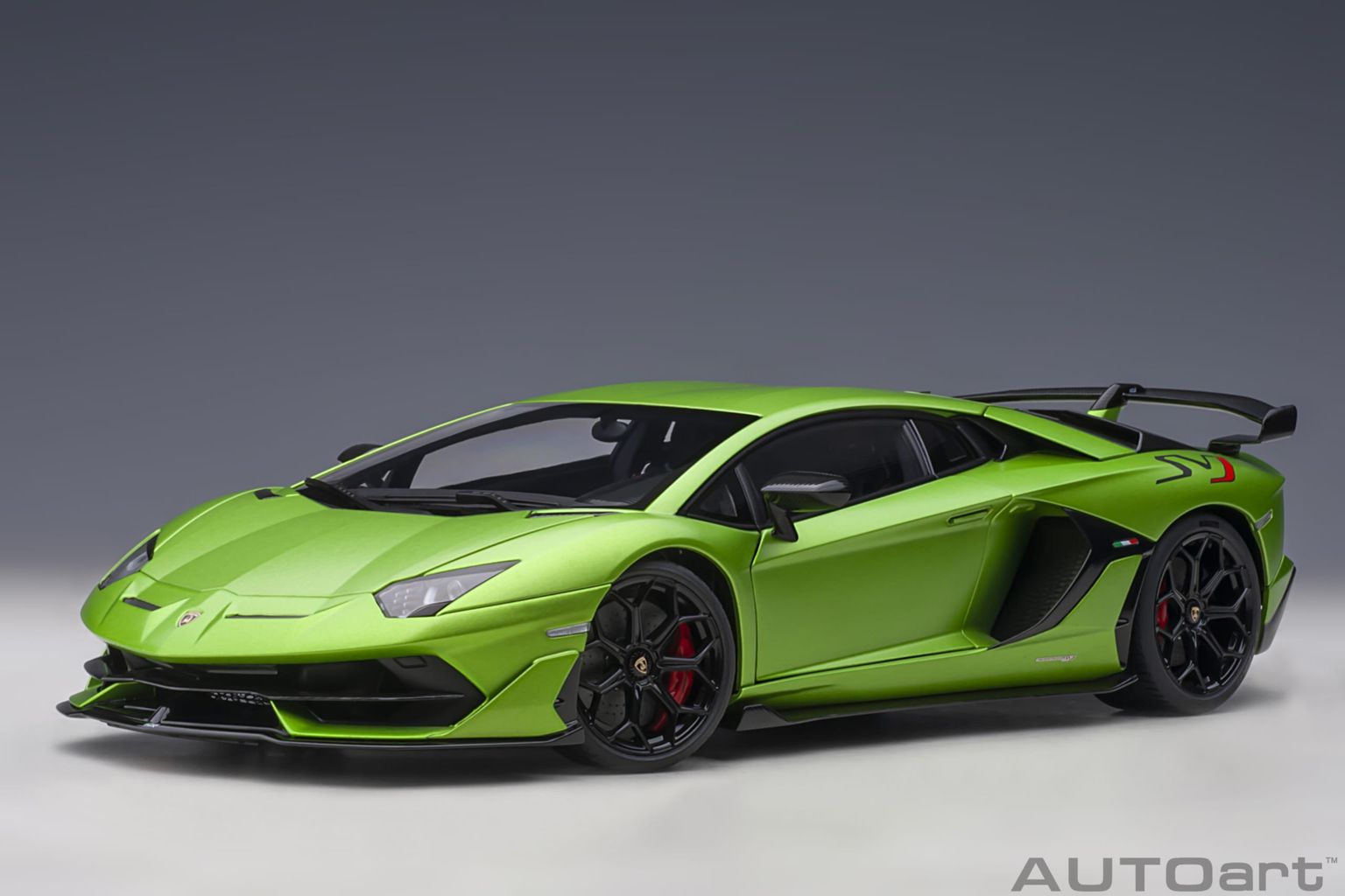 Lamborghini Aventador SVJ 2019 verde alceo 1:18 AUTOart