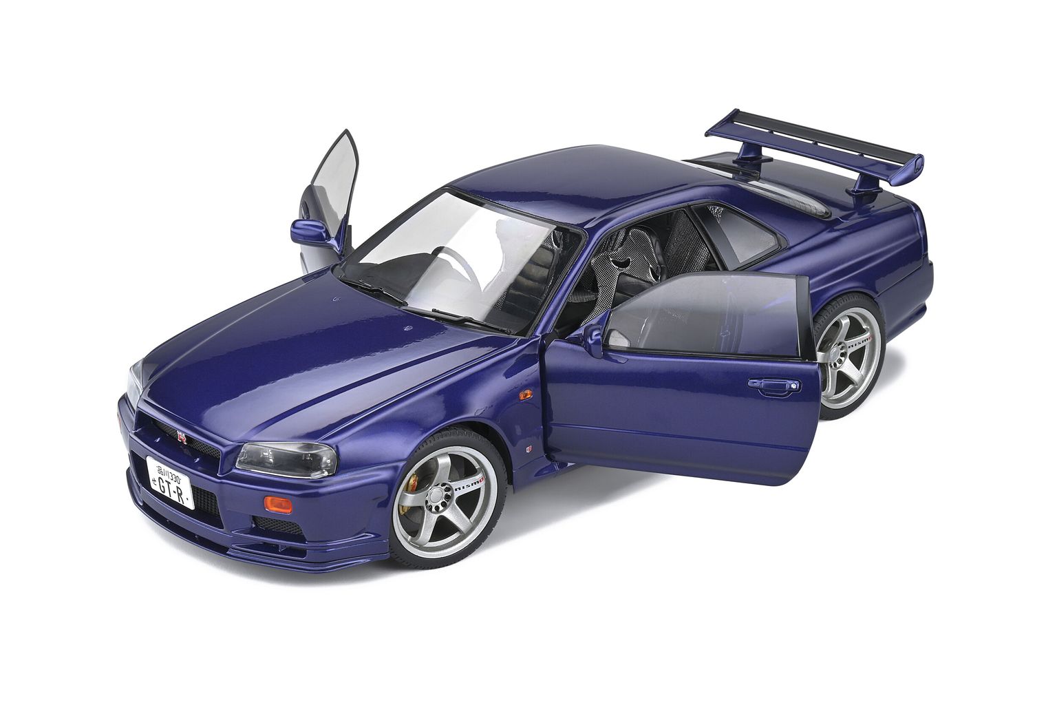 Nissan R34 GTR 1999 midnight purple 1:18 Solido