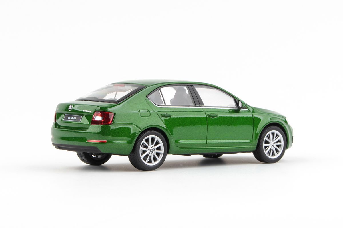 Škoda Octavia III 2012 zelená rallye metalíza 1:43 Abrex