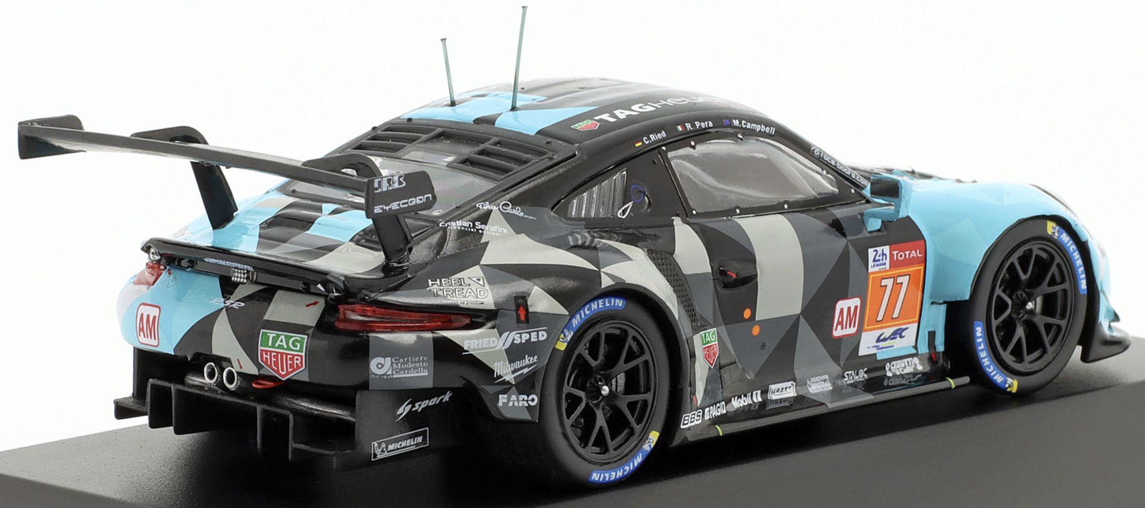 Porsche 911 RSR #77 Campbell/Pera/Ried 2nd LMGTE-Am 24H Le Mans 2020 Dempsey-Proton Racing 1:43 Ixo Models