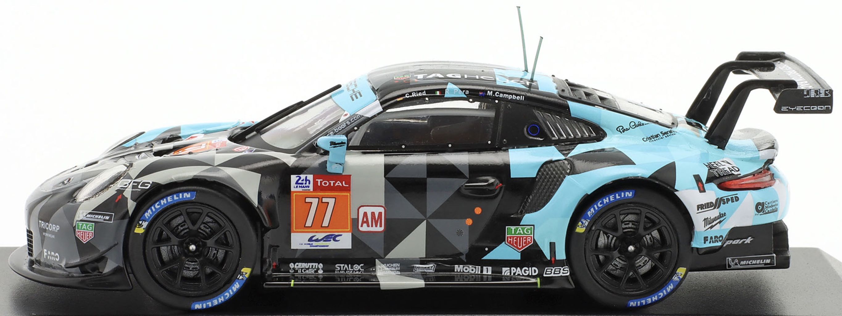 Porsche 911 RSR #77 Campbell/Pera/Ried 2nd LMGTE-Am 24H Le Mans 2020 Dempsey-Proton Racing 1:43 Ixo Models