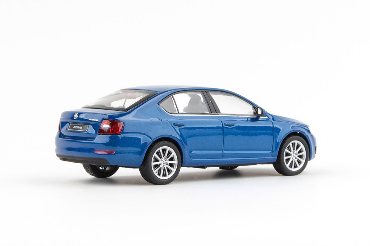 Škoda Octavia III 2012 modrá race metalíza 1:43 Abrex