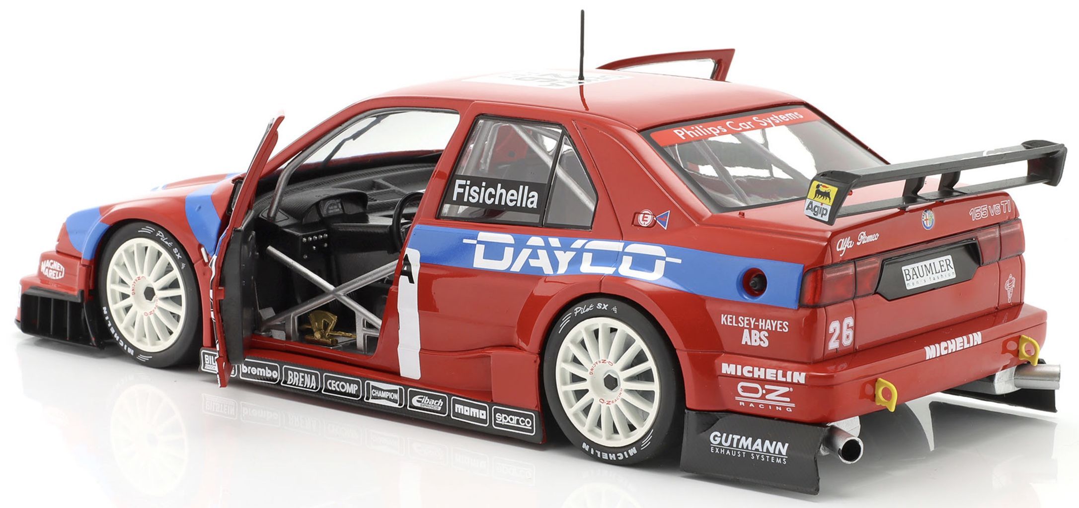 Alfa Romeo 155 V6 TI Team Alfa Corse 2 #26 Giancarlo Fisichella DTM/ITC 1995 1:18 Werk83