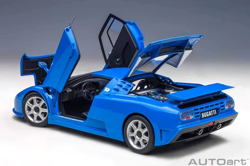 Bugatti EB 110 SS 1992 blue 1:18 AUTOart