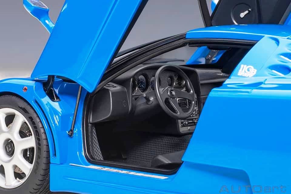 Bugatti EB 110 SS 1992 blue 1:18 AUTOart