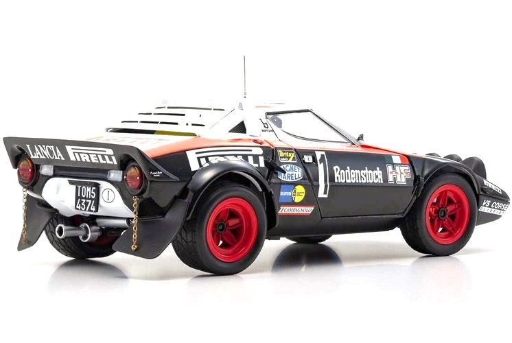 Lancia Stratos HF Olio Fiat VS Corse #1 Rohrl/ Geistdorfer Rally Hunsruck 1978 night version 1:18 Kyosho