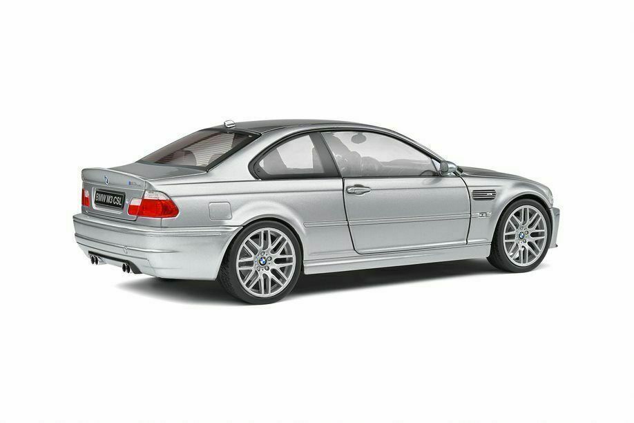 BMW M3 E46 CSL Coupe 2000 silver 1:18 Solido