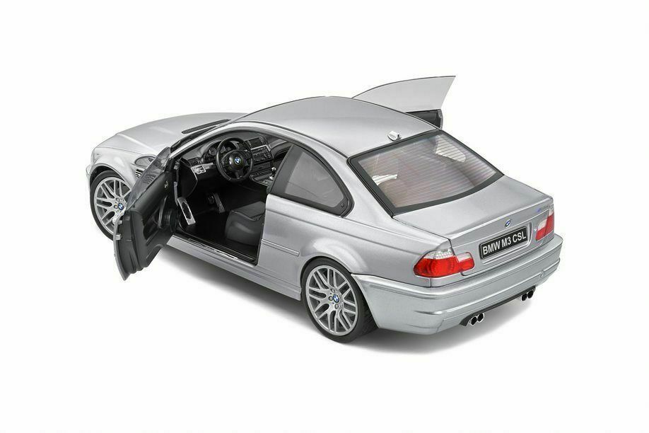 BMW M3 E46 CSL Coupe 2000 silver 1:18 Solido