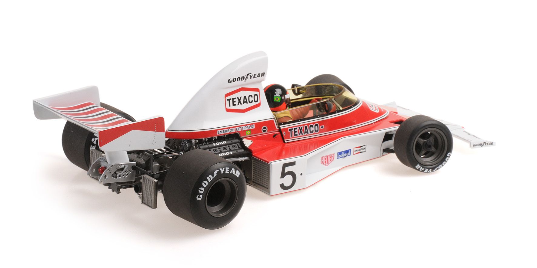 McLaren Ford M23 Emerson Fittipaldi World Champion 1974 1:18 Minichamps