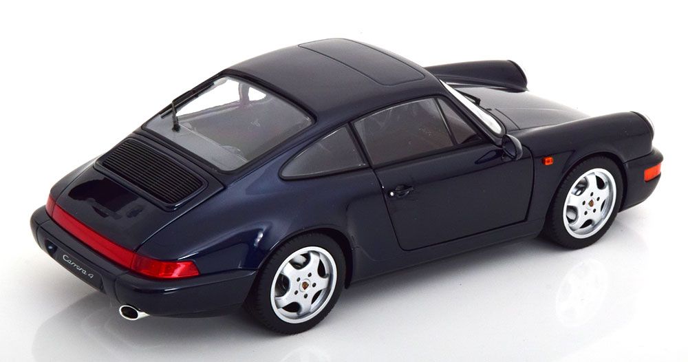 Porsche 911 964 Carrera 4 Coupe 1990 dark blue metallic 1:18 Norev
