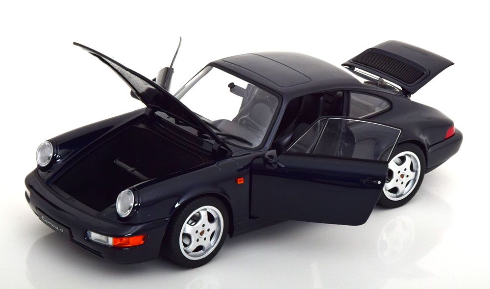 Porsche 911 964 Carrera 4 Coupe 1990 dark blue metallic 1:18 Norev