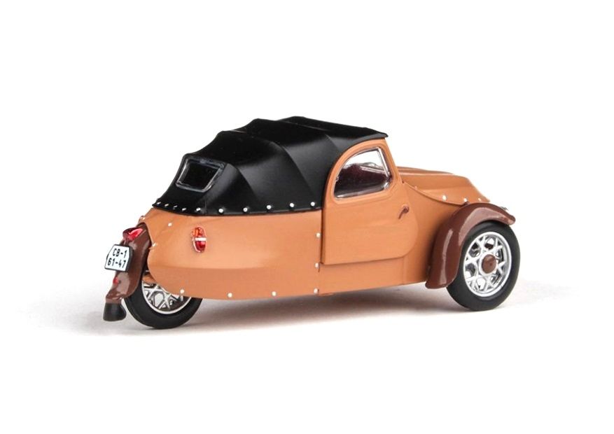 Velorex 16/350 1966 béžová/černá/hnědá 1:43 Abrex