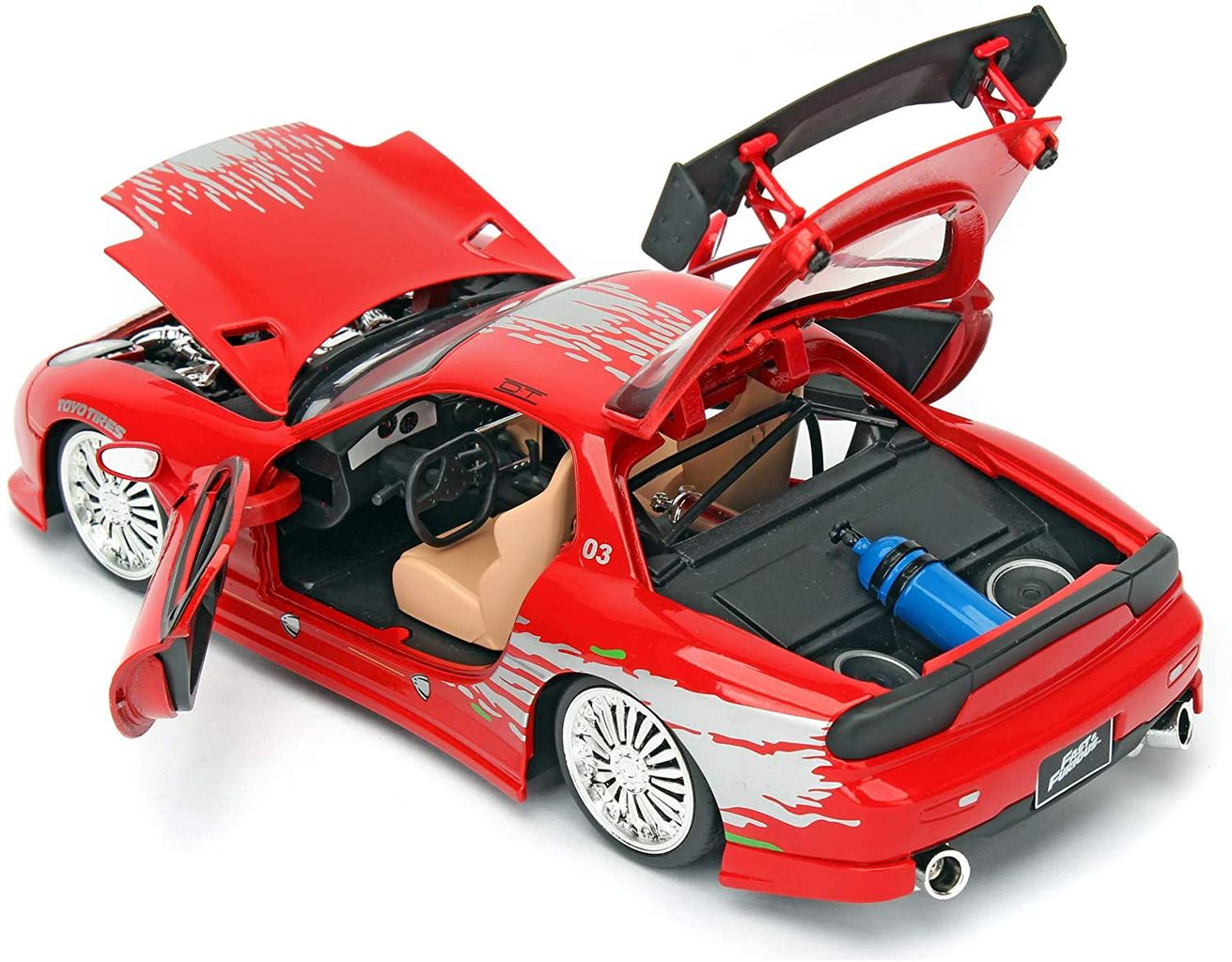 Mazda RX7 Fast And Furious 1995 red 1:24 Jada Toys