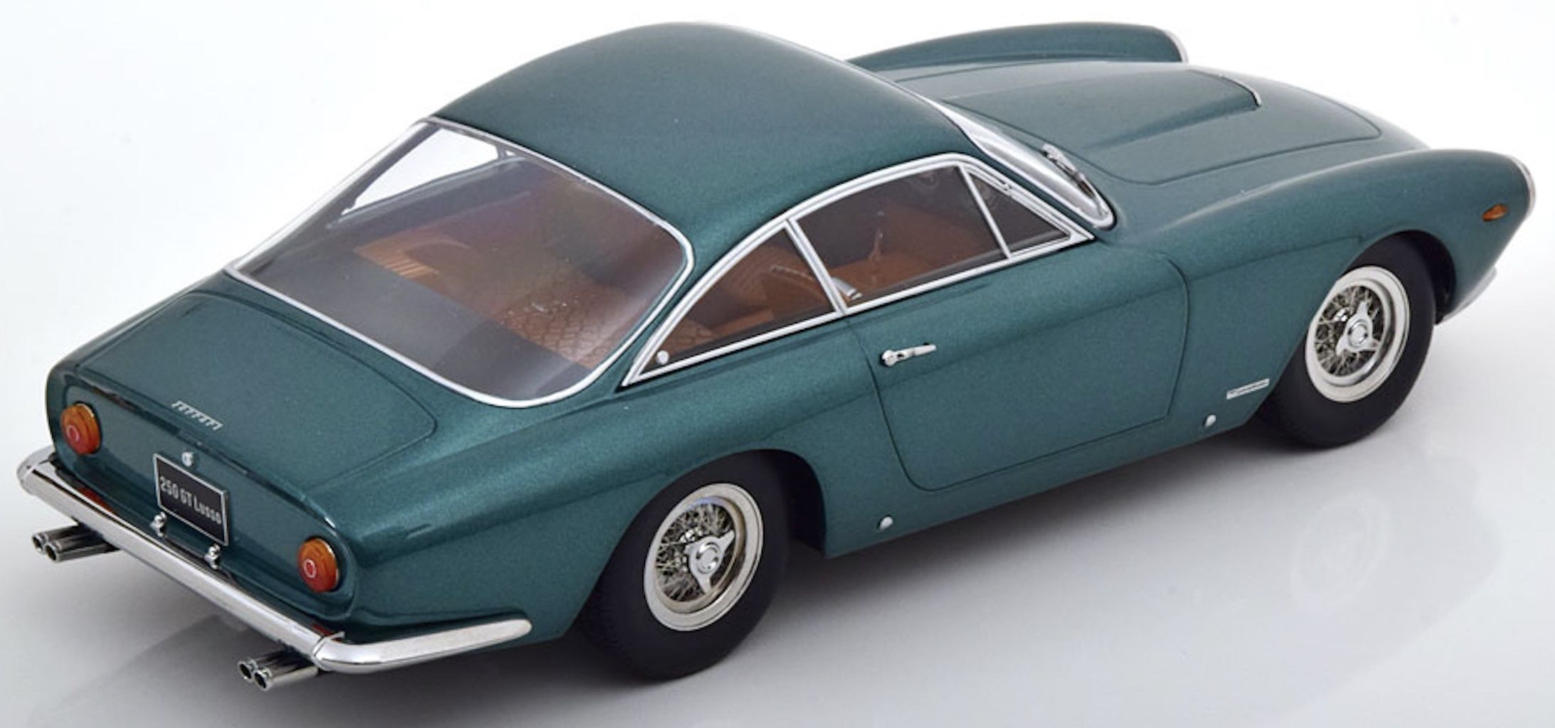 Ferrari 250 GT Lusso 1962 green metallic 1:18 KK Scale