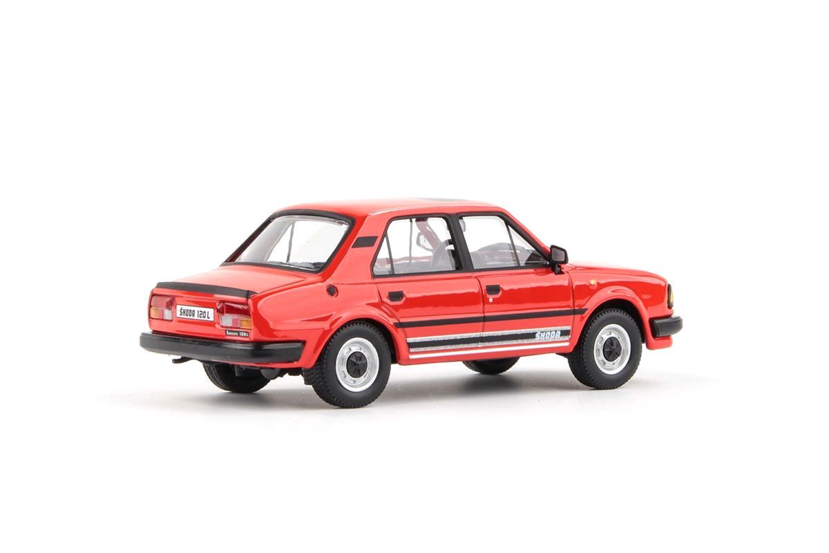 Škoda 120L 1984 červená šípková 1:43 Abrex