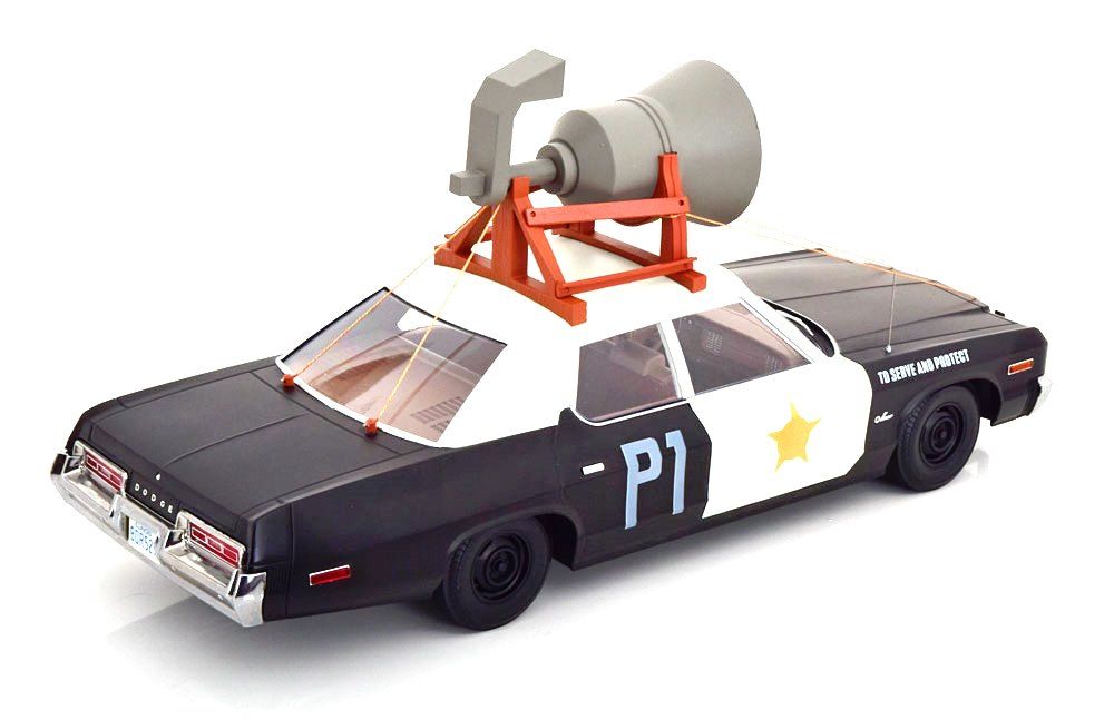 Dodge Monaco Bluesmobile 1974 Look a Like with The Horn on the Roof 1:18 KK Scale