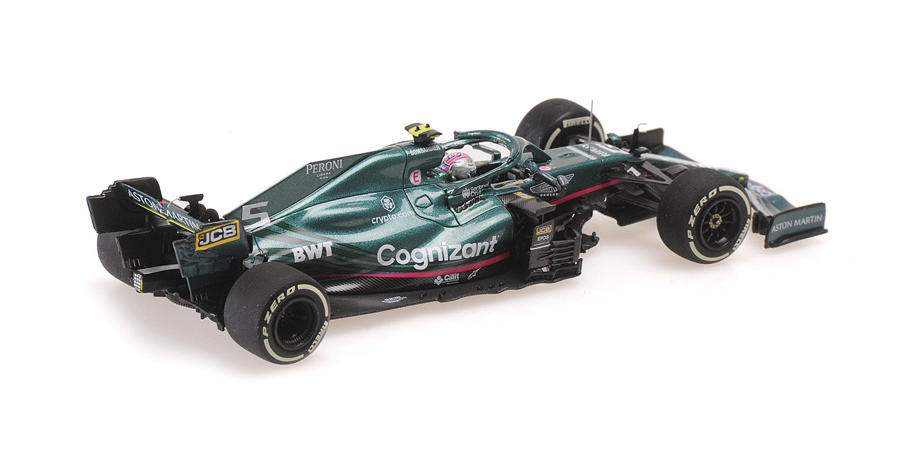 Aston Martin Cognizant F1 Team AMR21 #5 S.Vettel Monaco GP 2021 1:43 Minichamps
