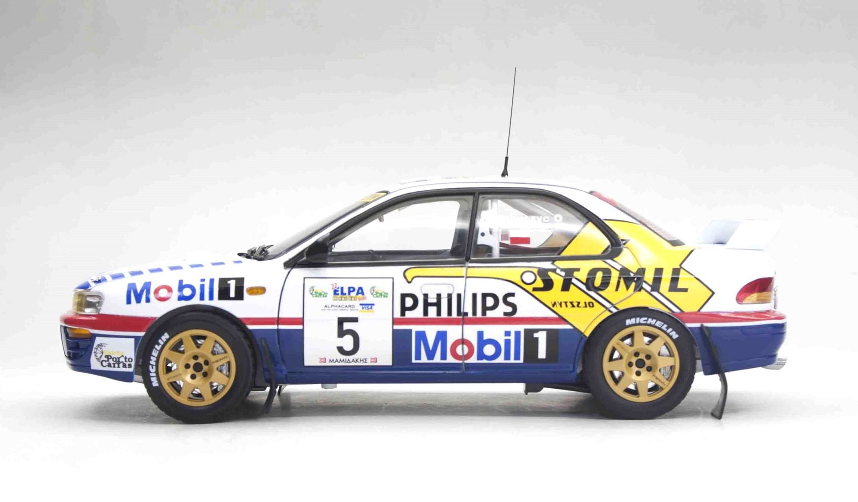 Subaru Impreza 555 #5 Winner Elpa Rally 1997 Holowczyc/Wislawski 1:18 Sun Star