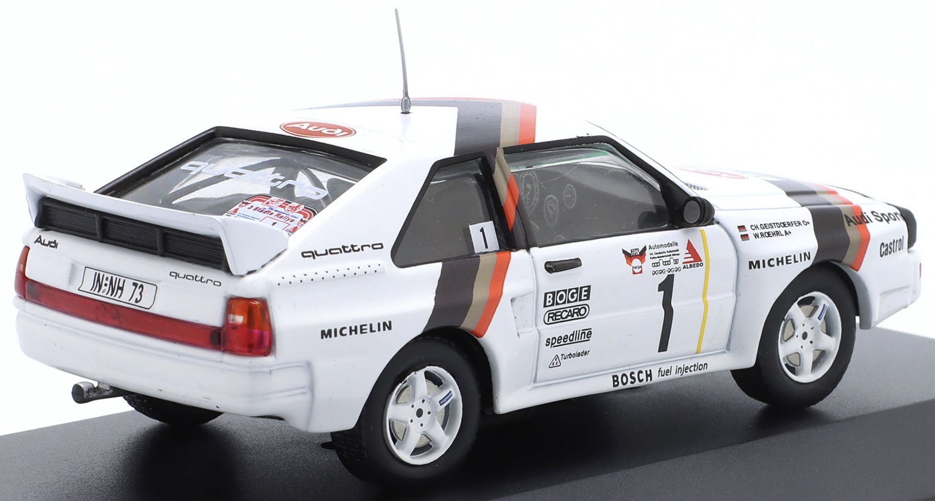 Audi Quattro Sport #1 Rohrl/Geistdorfer Winner Rally ADAC Stadte 1984 1:43 CMR