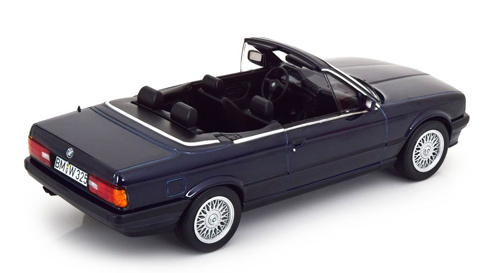 BMW 325i E30 Cabrio 1991 dark blue 1:18 Norev